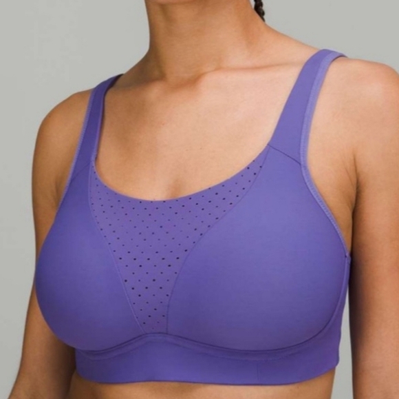 Lululemon Run Times High Support Run Sports Bra in Charged Indigo Purple 34D - Picture 2 of 15